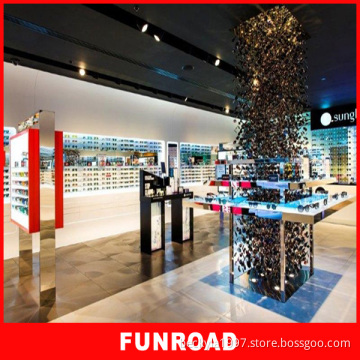 Funroad customized sunglass display showroom rack eyeglass furniture